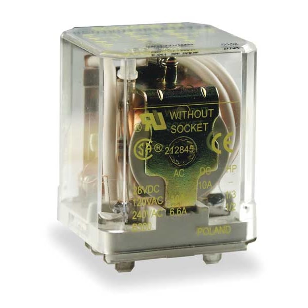 Relé de propósito general Schneider Electric, 120V CA bobina Voltios, cuadrado, 11 pines, 3PDT - 8501KUR13P14V20.