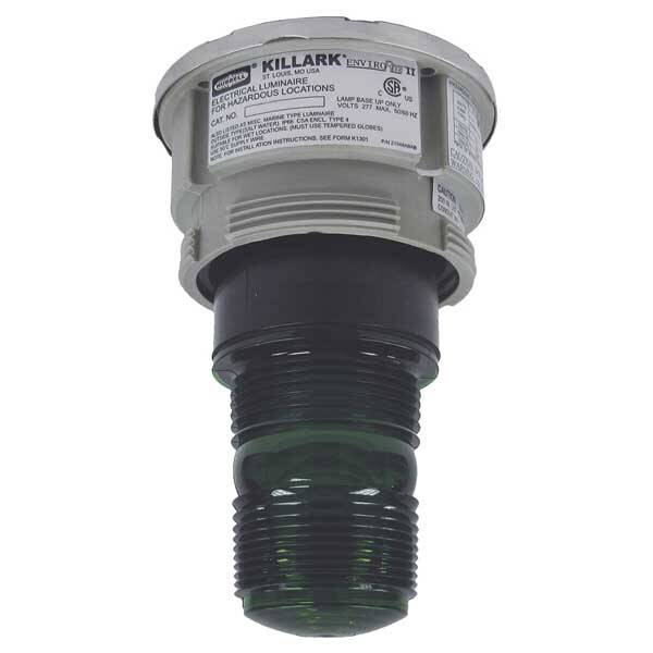 Hubbell Killark Hazardous Warning Light, Xenon, Green, 120V - NVSZMFG01G