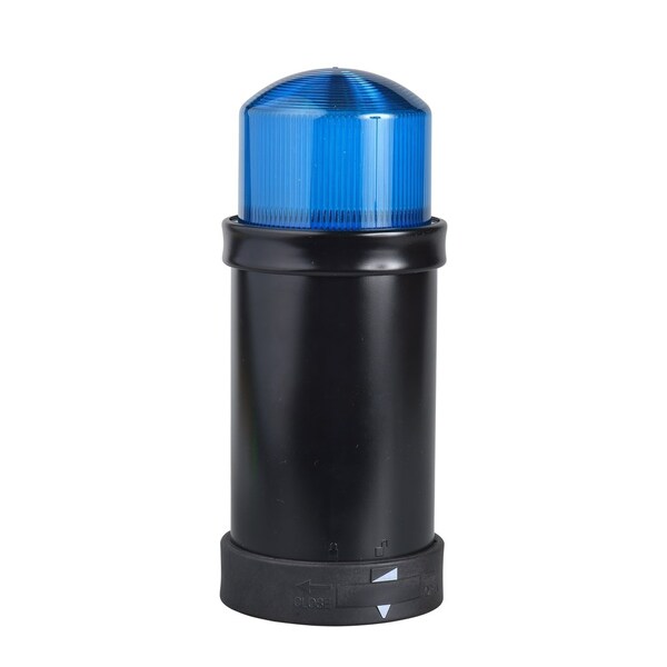 Schneider Electric Indicator bank, Harmony XVB, illuminated unit, plastic, blue, 70mm, integral flash discharge tube, 10joule, 24V AC/DC - XVBC8B6