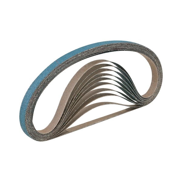 Cgw Abrasives Sanding Belt, 0.5x24, Z3 Y Wt., Belt, 36G, 1/2" W, 24" L, 36 Grit - 61531