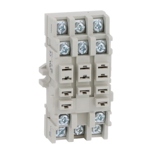 Relevador enchufable Square D, tipo N, caja de relevador, 11 hojas, doble nivel, para relevadores 8510KU, empaquetado a granel - 8501NR82B