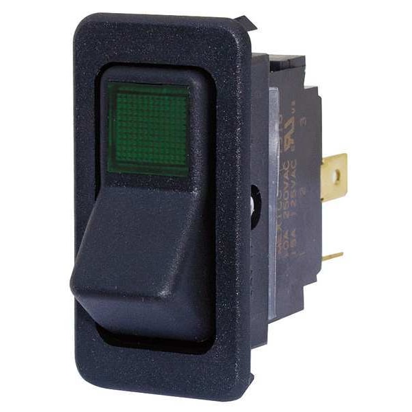 Interruptor Basculante Eaton, Apagado/Ninguno/Encendido, Pestaña de 1/4 pulgadas - 8005K23N313V32