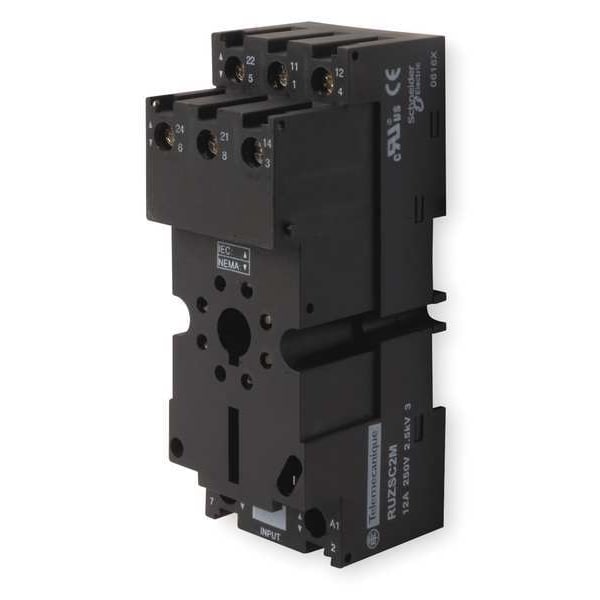 Relevador de contacto Schneider Electric, Seguro de dedos / Elevador, 8 pines, 12A - RUZSC2M