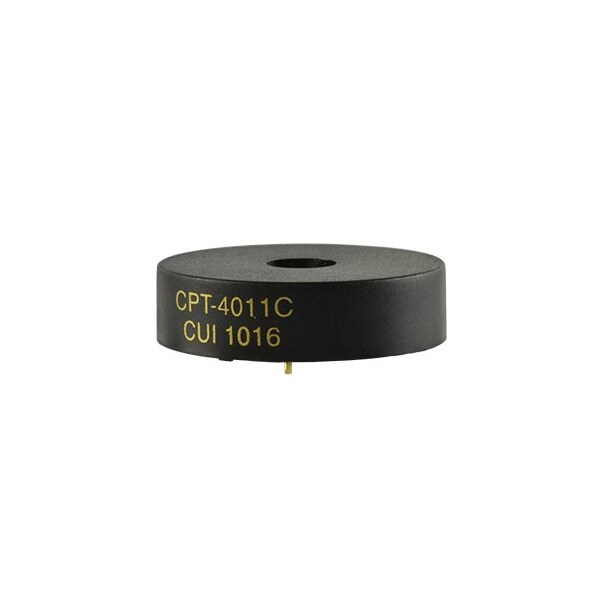 Cui Devices Buzzer 40Mm Round 11Mm Deep P 3.25Khz 60V Through - CPT-4011C-600
