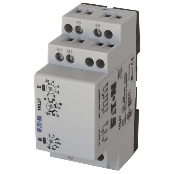 Relé de retardo de tiempo de Eaton, 24 a 240VAC / DC, 8A, DPDT, Indicador de estado: LED - TRL27