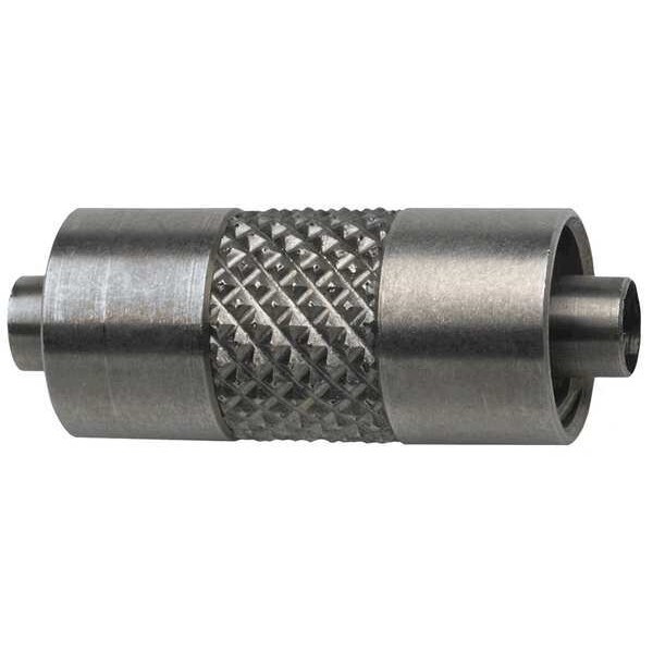 Zoro Select Male Luer Lock to Male Luer Lock, Male, 316 stainless steel, Silver - G525