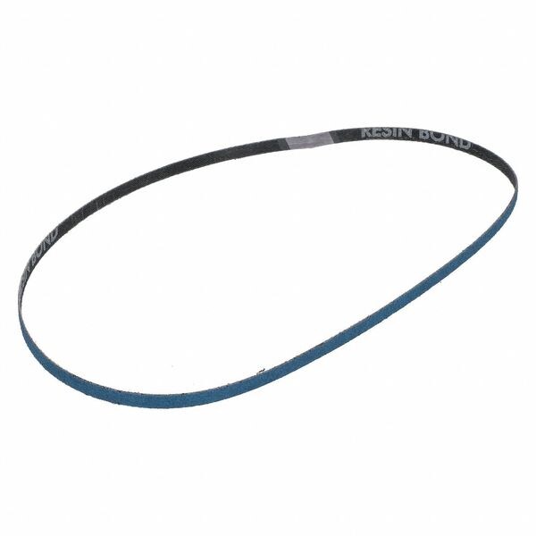 Norton Abrasives Sanding Belt, Coated, Zirconia Alumina, 80 Grit, Coarse, BlueFire R823P, Blue - 78072767713