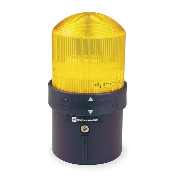 Schneider Electric Warning Light, Yellow, 48 to 230VAC - XVBL4M8
