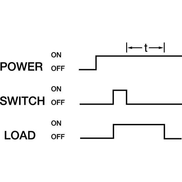 Retardo de tiempo Dayton, 120VAC/DC, 10A, DPDT, 3 seg. - 1EGC6
