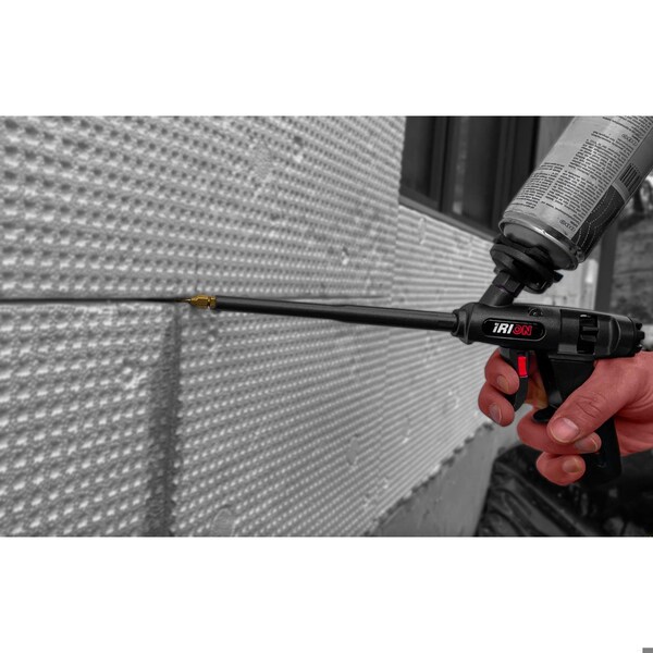 Irion-America Fully PTFE Coated PU Foam Gun with Trigger Lock and 2 Brass Nozzles inside the Handle - 781259