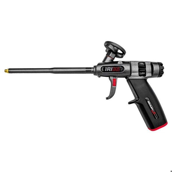 Irion-America Fully PTFE Coated PU Foam Gun with Trigger Lock and 2 Brass Nozzles inside the Handle - 781259