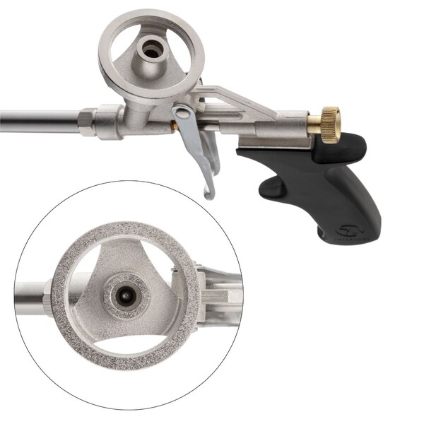 Intertool Spray Foam Gun, Sealant Insulation, Stainless Steel - PT08-0603