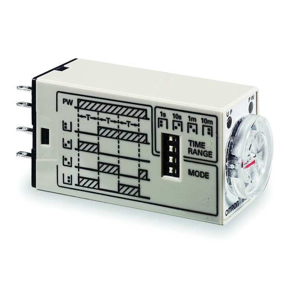 Relevador de retardo de tiempo Omron, 120VCA, 3A, 4PDT - H3YN-4 AC100-120