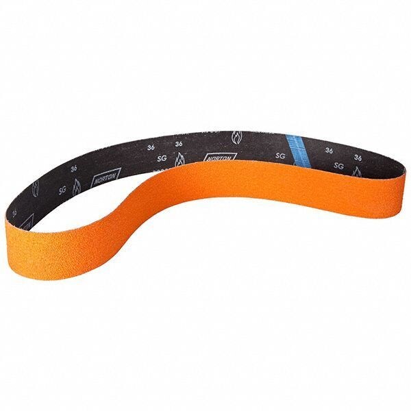 Norton Abrasives Sanding Belt, Coated, Ceramic, 100 Grit, Medium, Blaze R980P, Blaze - 66261041897