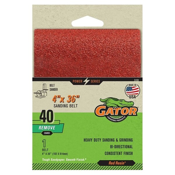 Gator BELT SANDING 40GRIT 4 X 36IN - 3193