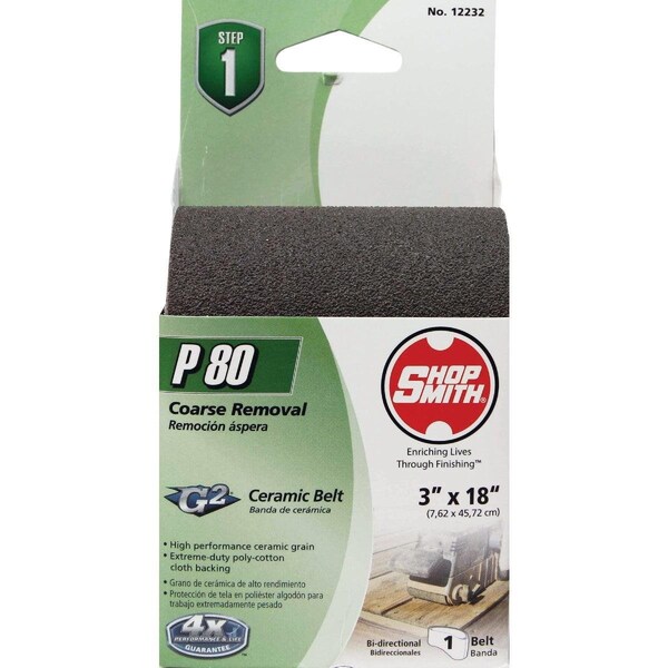 Gator Finishing Platinum 3 In. x 18 In. 80 Grit Medium Heavy Duty Sanding Belt - 7085