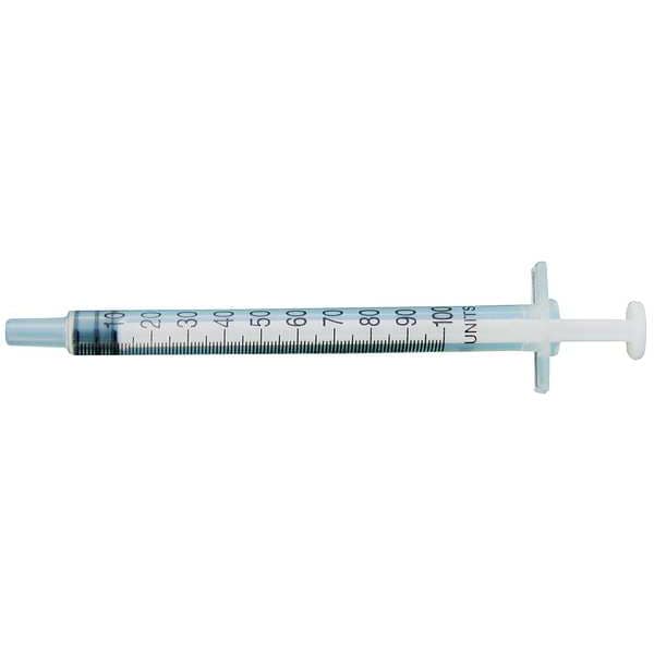 Zoro Select Dispensing Syringe, 1 mL, Manual, Luer Slip, High Density Polypropylene, Translucent, 10 Pack - 5FVE8