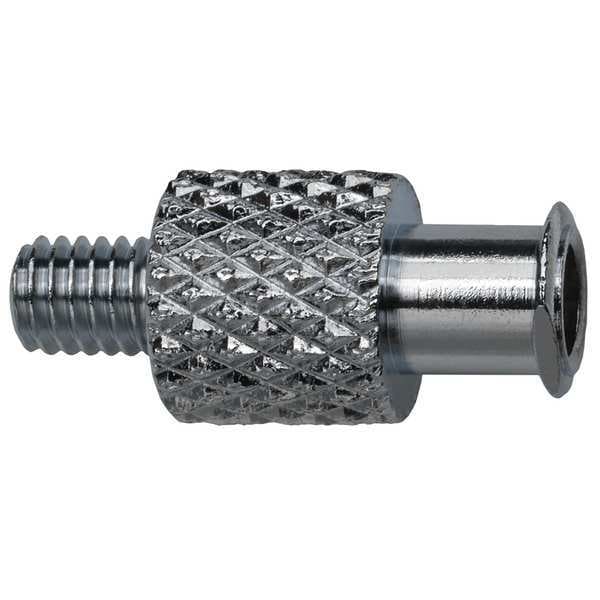Zoro Select Female Luer to 10-32 Male, Female, Plated Brass, Silver - G514