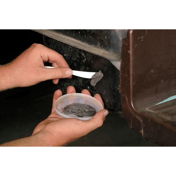 J-B Weld Epoxy Adhesive, Two 5 fl oz Tubes, Dark Gray, 1:1 Mixing Ratio, 6 hr Functional Cure - 8281