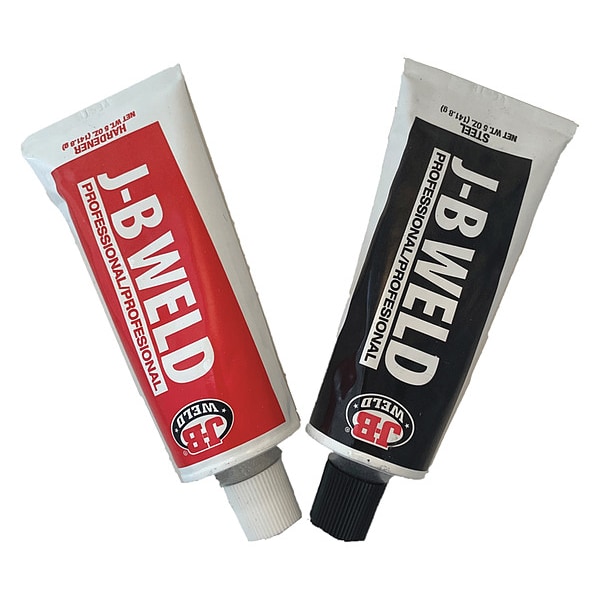 J-B Weld Epoxy Adhesive, Two 5 fl oz Tubes, Dark Gray, 1:1 Mixing Ratio, 6 hr Functional Cure - 8281