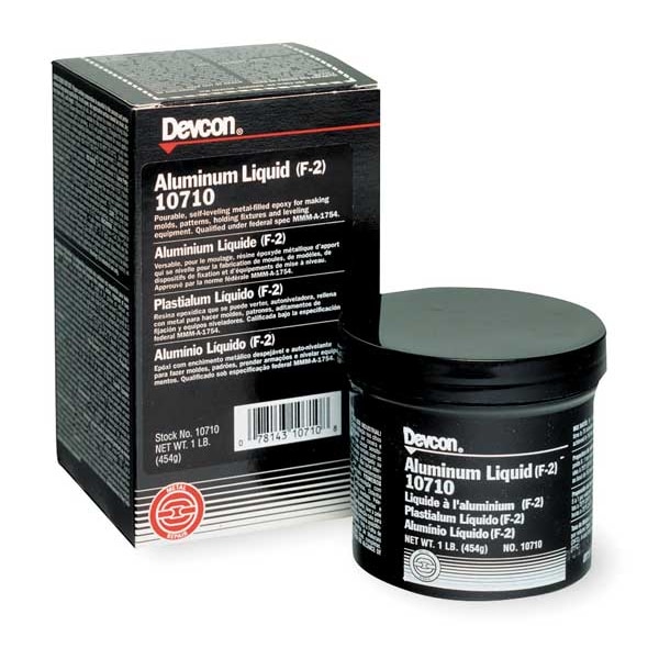 Devcon Epoxy Adhesive, 10710 Series, Gray, Jar, 5:01 Mix Ratio, 16 hr Functional Cure - 10710