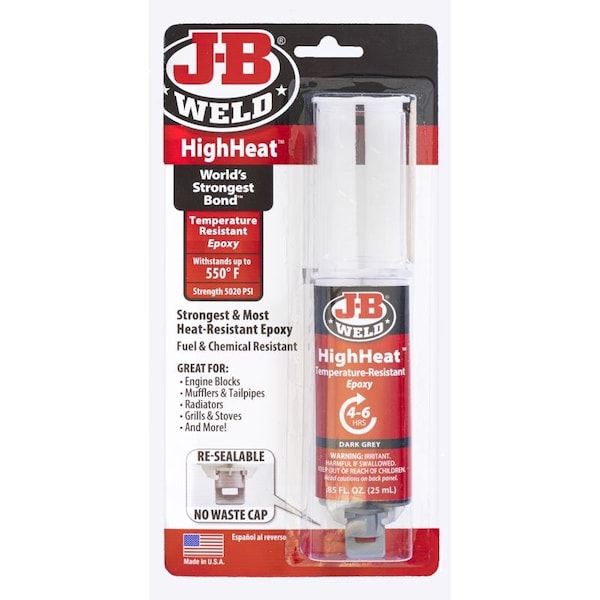 J-B Weld J-B Weld High Heat High Strength Acrylic Dark Gray Epoxy 0.85 oz - 50197