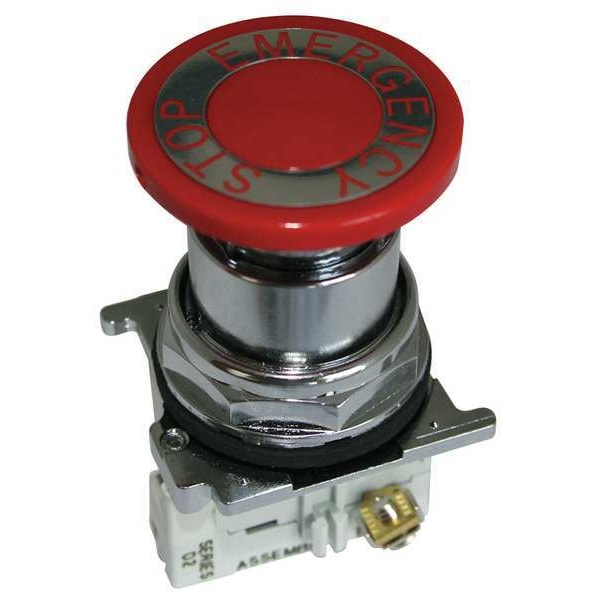 Botón de Paro de Emergencia Eaton Cutler-Hammer, Rojo, Forma de Contacto: 1NO/1NC - 10250T5B63-1X