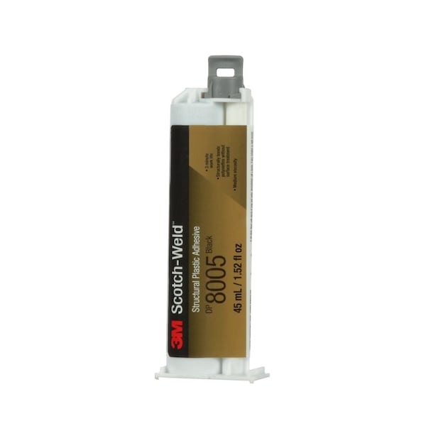 3M Epoxy Adhesive, DP8005 Series, Black, Dual-Cartridge, 10:01 Mix Ratio, 3 hr Functional Cure - 8005