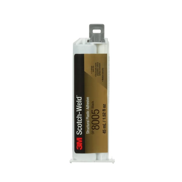 3M Epoxy Adhesive, DP8005 Series, Black, Dual-Cartridge, 10:01 Mix Ratio, 3 hr Functional Cure - 8005