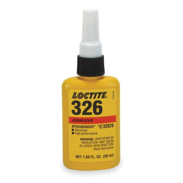Loctite Spray Adhesive, 326 Series, Amber, 24 oz, Aerosol Can, No Mix Mix Ratio, 1 min Functional Cure - 135402