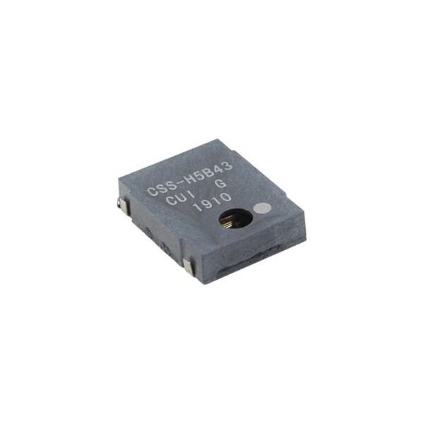 Cui Devices Piezo Buzzers & Audio Indicators 14 Mm, 5 V, 91 Db, Surface Mount (Smt), Magnetic Audio Transducer - CSS-H5B43-SMT-TR