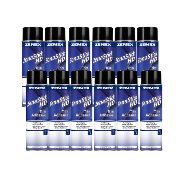 Zenex ZenaStick HD H.D. Trim Adhesive net 12 oz. Case of 12 cans., 12PK - 496995