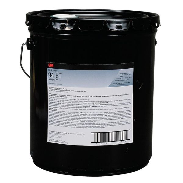 3M Instant Adhesive, Hi-Strength 94ET Series, Clear, 1 oz, Bottle - 94ET