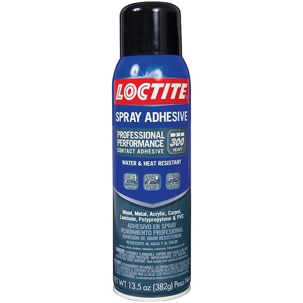 Loctite Spray Adhesive, Solvent, Off-White, 24 hr Curing, 13.5 oz Can - 2267077