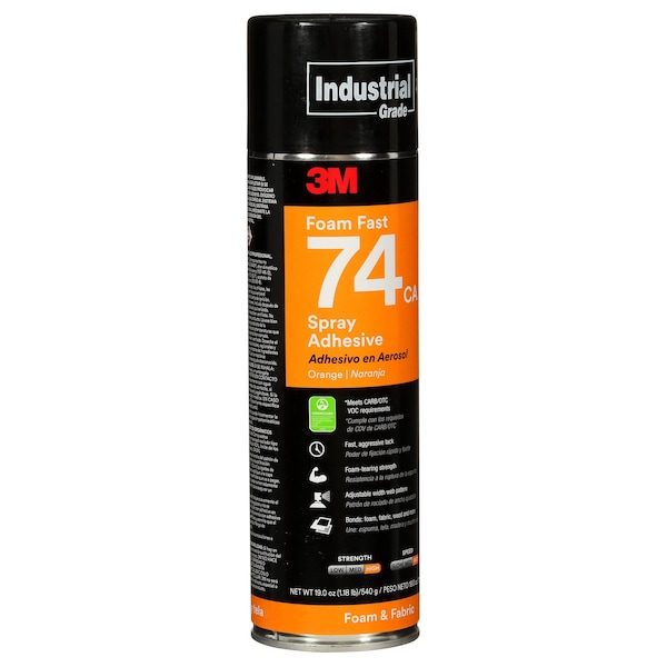 3M Epoxy Adhesive, Foam Fast 74CA Series, Gray, 19 oz, Tube - 74CA