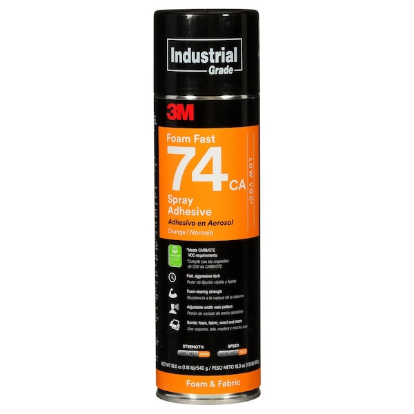 3M Epoxy Adhesive, Foam Fast 74CA Series, Gray, 19 oz, Tube - 74CA