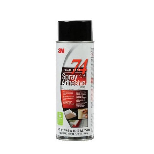 3M 3M Foam Fast 74 Spray Adhesive Clear, Net Wt 16.9 oz - 7000121435