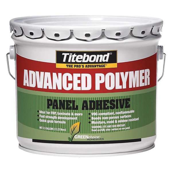 Titebond Wood Glue, GREENchoice Advanced Polymer Series, Tan, 3.5 gal, Pail - 4319B