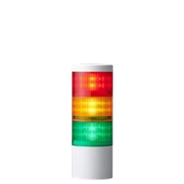 Patlite Tower Light Assembly, LED, 100 mm Dia. - LR10-3M2WJNW-RYG