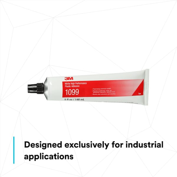 3M Plastic Adhesive, 1099 Series, Tan, 5 oz, Tube - 1099