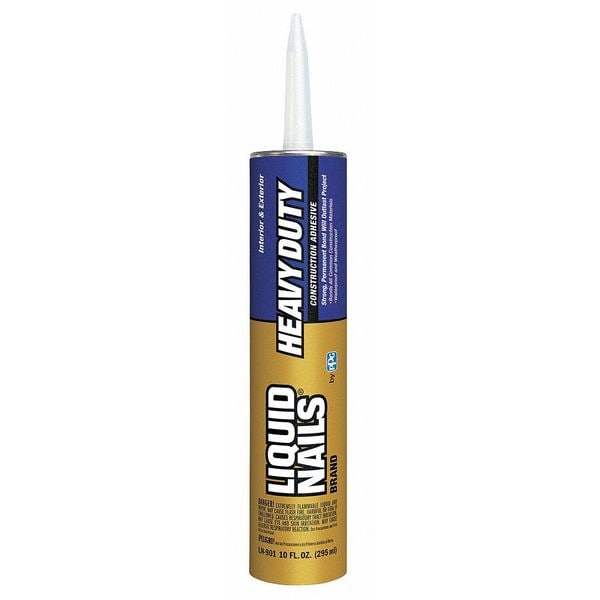 Liquid Nails Construction Adhesive, Heavy Duty Series, Off-White, 10 oz, Cartridge - LN-901