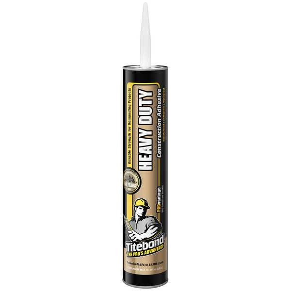 Titebond Construction Adhesive, PROvantage Heavy Duty Series, Clear, 28 oz, Cartridge - 5252