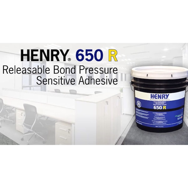 Henry Henry 650R Releasable Bond Pressure Sensitive Adhesive 1 GAL - 650R 1 GAL