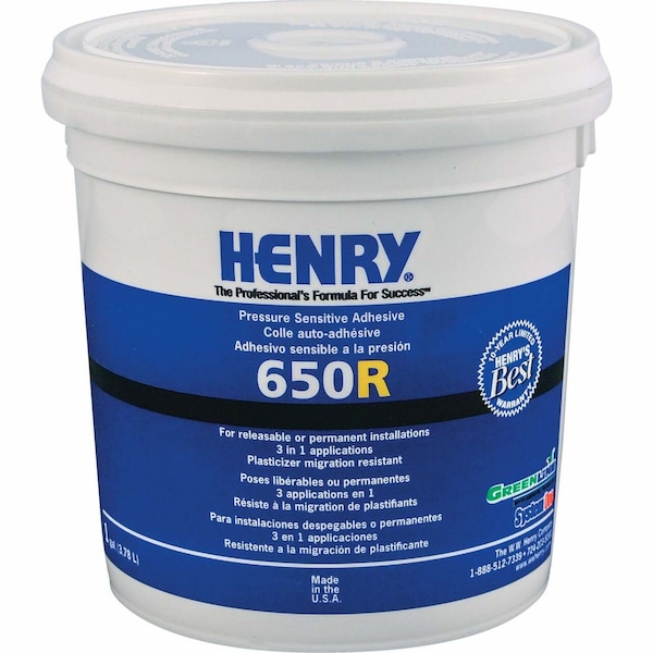 Henry Henry 650R Releasable Bond Pressure Sensitive Adhesive 1 GAL - 650R 1 GAL