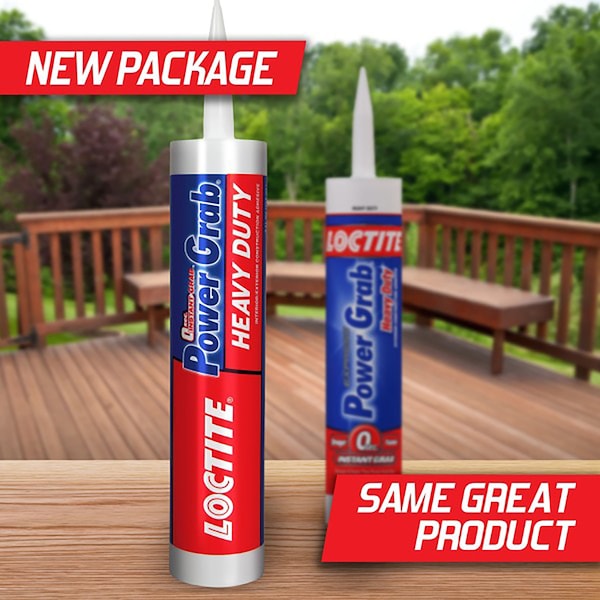 Loctite Power Grab Construction Adhesive, White, 9 oz - 2032666