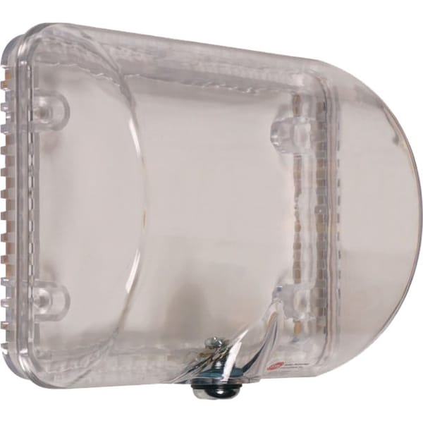 Safety Technology International Surface Mount Clear Poly Thermostat Cover, Small With Key Lock 4-5/8" H X 3" D - STI-9105