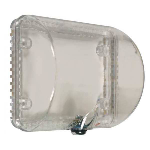 Safety Technology International Surface Mount Clear Poly Thermostat Cover, Small With Key Lock 4-5/8" H X 3" D - STI-9105