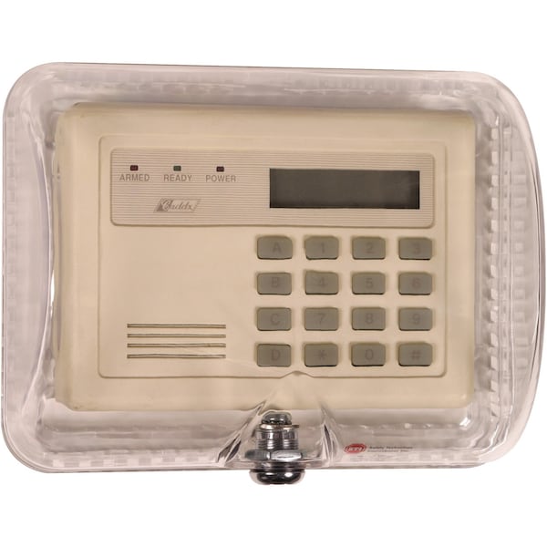 Safety Technology International Surface Mount Clear Poly Thermostat Cover, Small With Key Lock 4-5/8" H X 3" D - STI-9105