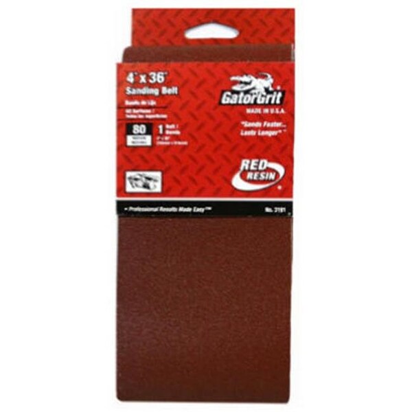 Gator Finishing Ali Industries 3191 80 Grit Bi-Directional Sanding Belt - 4 x 36 in - 551598