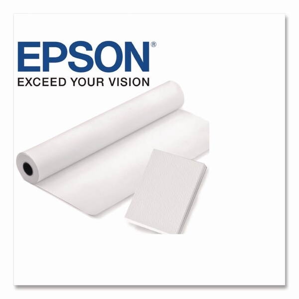 Epson Standard Proofing Paper Adhesive, 10 mil, 17 in. x 100 ft, Semi-Matte White - S045148